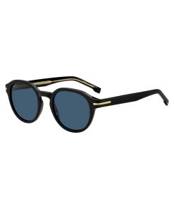 Hugo Boss Eyewear-Black-acetate sunglasses with gold-tone hinges-hugo