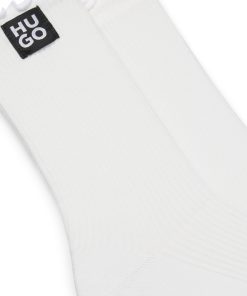 Hugo Boss Underwear, Pajamas, and Socks-Two-pack of regular-length socks with frill cuffs-hugo by hugo boss 2