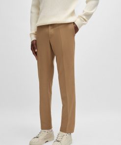 Hugo Boss-Slim-fit trousers in cotton, cashmere and stretch-boss store