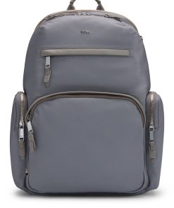 Hugo Boss Bags-Backpack with leather trims and two-way zip-boss near me