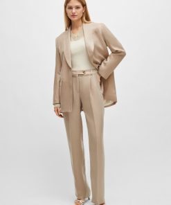 Hugo Boss Pants-High-waisted trousers with a wide leg-boss hugo 2