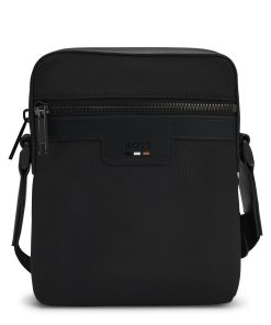 Hugo Boss Bags-Structured reporter bag with signature trims-boss store