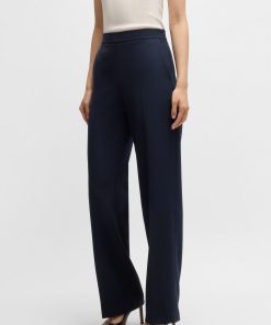 Hugo Boss Pants-Straight-fit trousers in stretch fabric-hugoboss