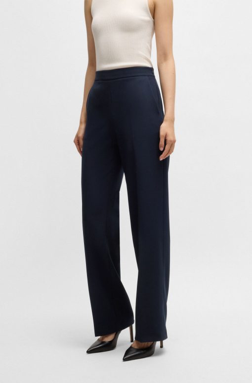 Hugo Boss Pants-Straight-fit trousers in stretch fabric-hugoboss