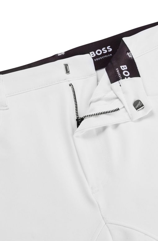 Hugo Boss-Equestrian full-grip breeches in power-stretch material-hugo boss outlet