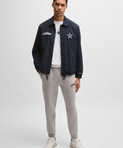 Hugo Boss Jackets and Coats-BOSS x NFL water-repellent jacket with embroidered branding-boss store near me 2