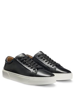 Hugo Boss Sneakers-Gary leather low-top trainers with branded lace loop-hugo boss outlet