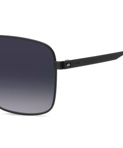 Hugo Boss Eyewear-Double-bridge sunglasses in black steel-hugo 2