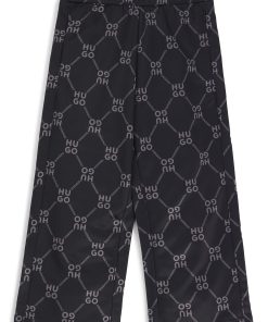 Hugo Boss-Kids’ loose-fit tracksuit bottoms with stacked-logo print-hugo boss sale