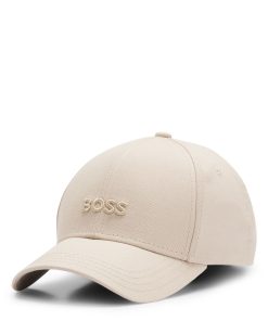 Hugo Boss-Baseball cap in cotton twill with embroidered logo-boss store near me