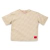 Hugo Boss-Kids’ T-shirt in striped cotton with varsity-style logo-hugo boss sale 3