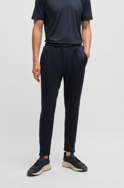 Hugo Boss Sweatshirts and Jogging Pants-Active tracksuit bottoms in stretch fabric with moisture management-boss store near me