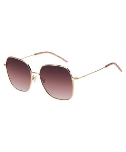 Hugo Boss Eyewear-Gold-tone sunglasses with pink details-hugo by hugo boss