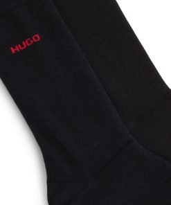 Hugo Boss Socks-Two-pack of regular-length socks in stretch fabric-hugo boss outlet 2