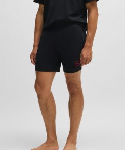 Hugo Boss Sweatshirts and Jogging Pants-Stretch-cotton shorts with frame logo-hugo boss sale