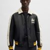 Hugo Boss Tracksuits-BOSS x NFL fleece sweatshirt with gold-tone trims-hugo boss store 4