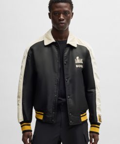 Hugo Boss Jackets and Coats-BOSS x NFL bomber jacket with velvet trims-hugo by hugo boss