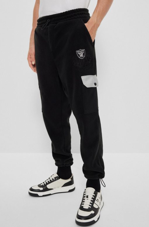 Hugo Boss Sweatshirts and Jogging Pants-BOSS x NFL fleece tracksuit bottoms with collaborative branding-hugo boss store - Image 2