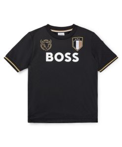 Hugo Boss-Kids’ T-shirt in stretch fabric with embroidered patches-hugo boss store near me