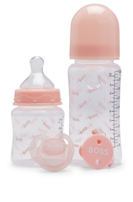 Hugo Boss-Gift-boxed set of baby bottles, dummy and clip-hugo