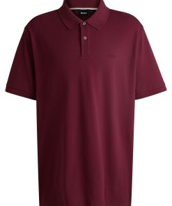 Hugo Boss Polo Shirts-Cotton-piqué polo shirt with logo detail-hugo by hugo boss 2