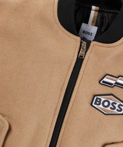 Hugo Boss-Kids’ bomber jacket with branded patches-boss hugo 2