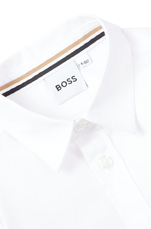 Hugo Boss-Kids' regular-fit shirt in Oxford cotton-boss hugo - Image 2