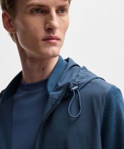 Hugo Boss-Softshell jacket with knitted details-hugo by hugo boss 2