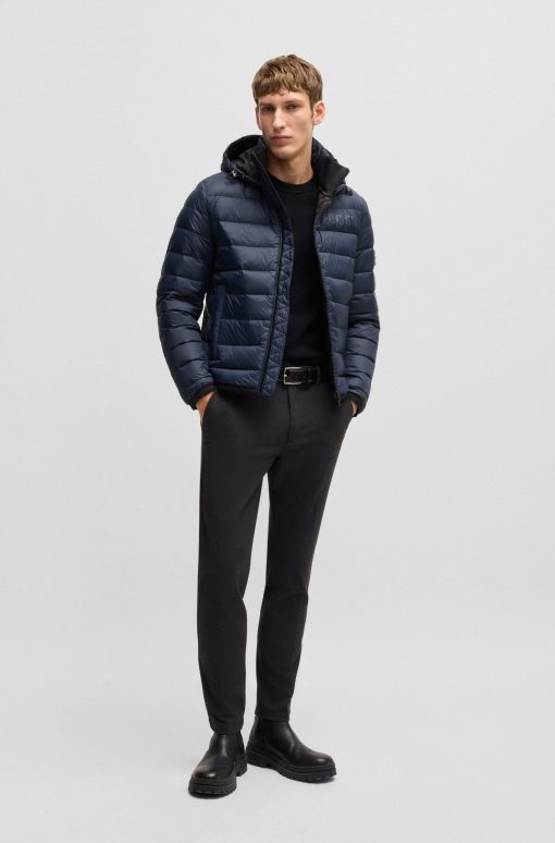 Hugo Boss Jackets and Coats-Water-repellent down jacket with tonal logo-boss near me - Image 2