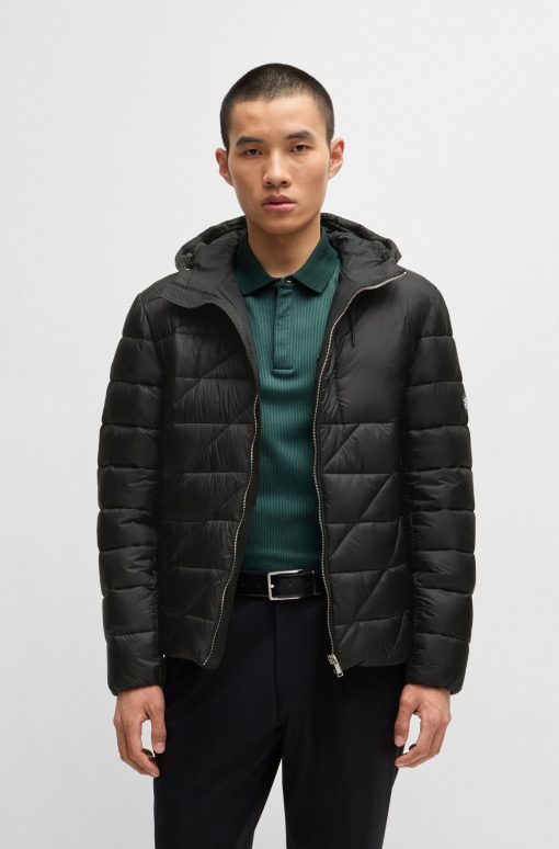 Hugo Boss Jackets and Coats-Water-repellent jacket with Double B monogram-boss outlet