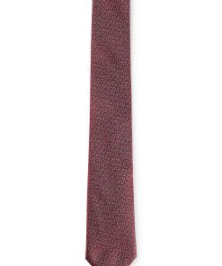 Hugo Boss Ties and Pocket Squares-Patterned tie in pure silk-hugo by hugo boss