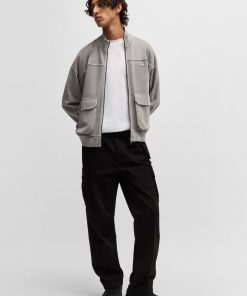 Hugo Boss Pants-Baggy-fit cargo trousers in ripstop cotton-hugo boss near me 2