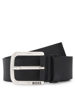 Hugo Boss Belts-Buffalo-leather belt with branded pin buckle-hugo