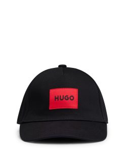 Hugo Boss-Kids’ cap in cotton twill with red logo label-hugo boss outlet