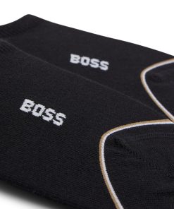 Hugo Boss Underwear, Pajamas, and Socks-Two-pack of ankle-length socks with branding-hugo by hugo boss 2