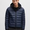 Hugo Boss Jackets and Coats-Water-repellent down jacket with tonal logo-boss near me 4