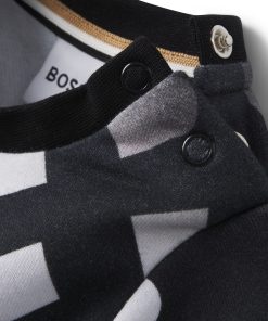 Hugo Boss-Kids’ sweatshirt in fleece with degradé monograms-boss store 2