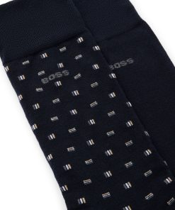 Hugo Boss Socks-Two-pack of regular-length socks in cotton-boss store near me 2