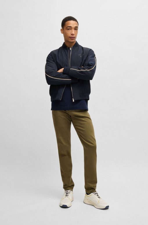 Hugo Boss Jackets and Coats-Porsche x BOSS canvas jacket with stripe trims-hugo boss store - Image 2