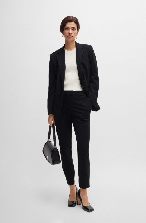 Hugo Boss Tailored Jackets-Relaxed-fit jacket in crease-resistant stretch jersey-boss near me - Image 2