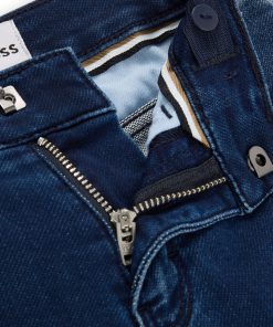 Hugo Boss-Kids’ jeans in blue stretch denim-hugo boss near me 2