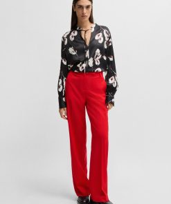 Hugo Boss Blouses-Relaxed-fit blouse with tulip print-hugoboss 2