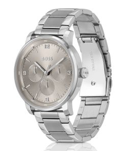 Hugo Boss Watches-Link-bracelet watch with gray-tone dial-hugo by hugo boss 2