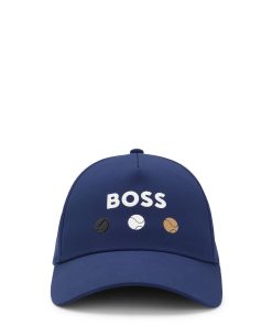 Hugo Boss-Logo-detailed cap in stretch nylon-boss near me 2