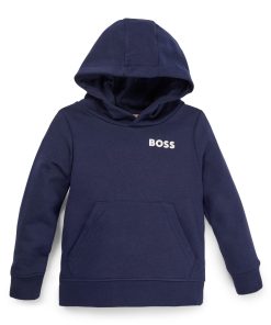 Hugo Boss-Kids’ hoodie with logo print-hugoboss