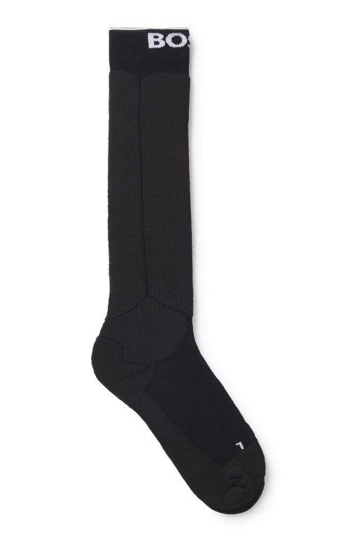 Hugo Boss Socks-BOSS Ski knee-high socks with plush sole-boss store