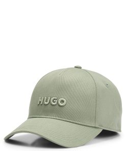 Hugo Boss-Cotton-twill cap with logo on front and visor-hugo boss outlet