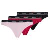 Hugo Boss Underwear, Pajamas, and Socks-Three-pack of stretch-cotton thong briefs with logos-hugo boss sale 4