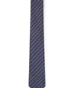 Hugo Boss Ties and Pocket Squares-Silk tie with jacquard pattern-boss store near me