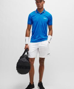 Hugo Boss-BOSS x MATTEO BERRETTINI quick-drying regular-fit shorts with logo print-hugo 2